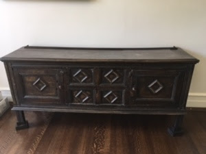 Wood dining chest