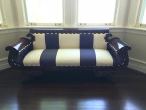 Empire striped sofa