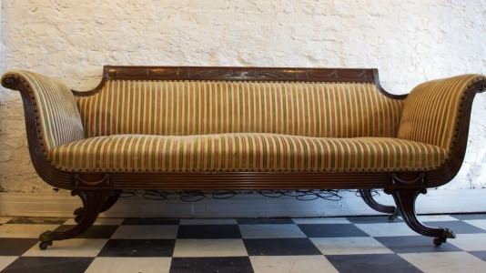 Reupholstered Sofa - Before