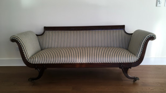 Reupholstered Sofa - After